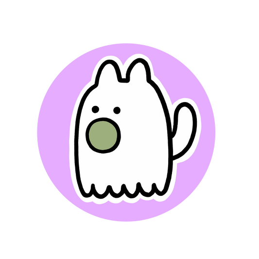 Ghostino Sticker | Glow in the Dark Sticker